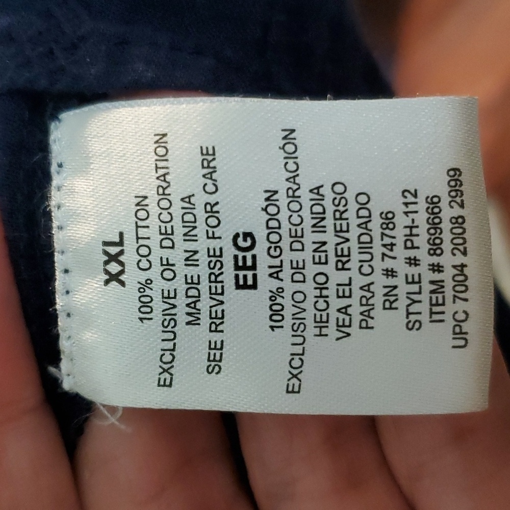 Bila Navy Embroidered Top XXL - Picture 5 of 7